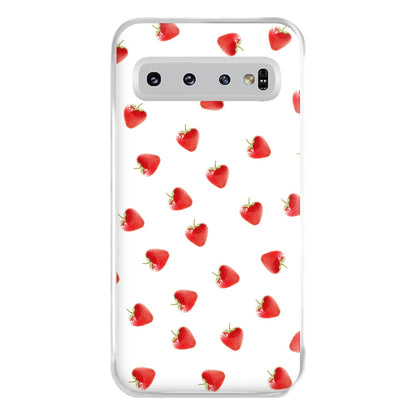 Strawberry Pattern Phone Case for Galaxy S10 Plus