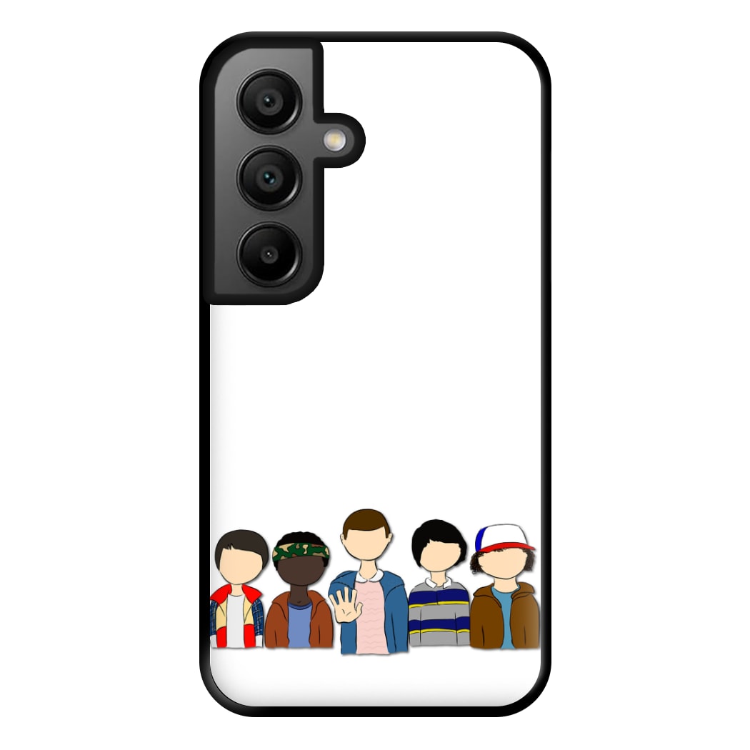 Stranger Cartoon Characters Phone Case for Google Pixel 8