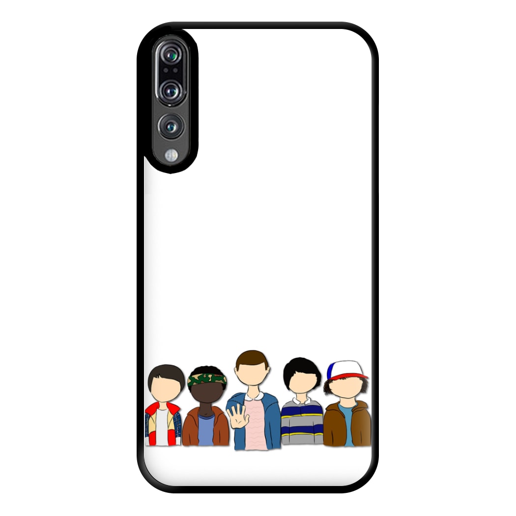 Stranger Cartoon Characters Phone Case for Huawei P20 Pro