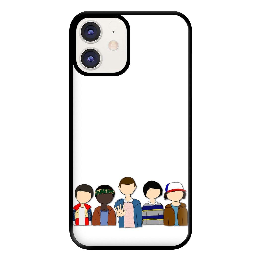 Stranger Cartoon Characters Phone Case for iPhone 12 / 12 Pro