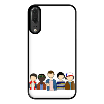 Stranger Cartoon Characters Phone Case for Huawei P20