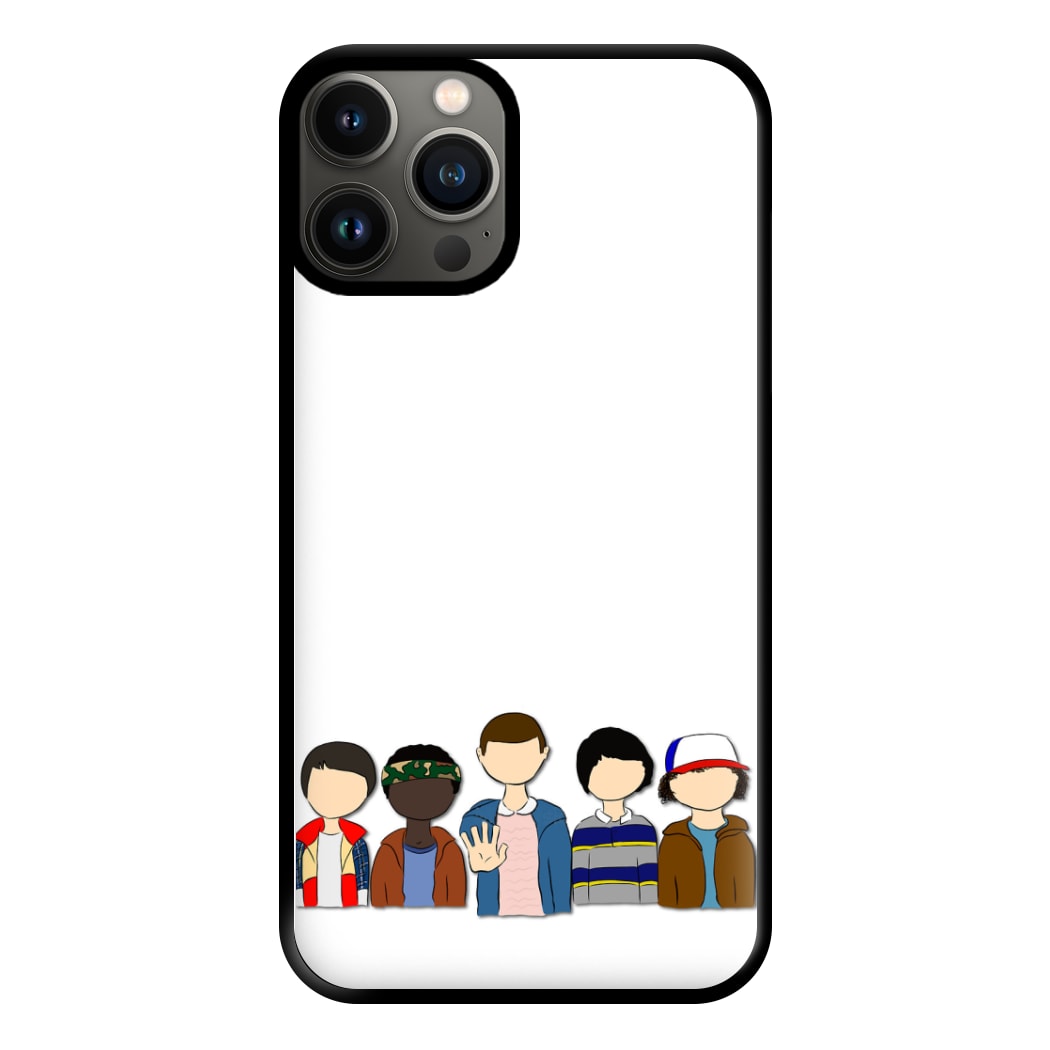 Stranger Cartoon Characters Phone Case for iPhone 13 Pro Max