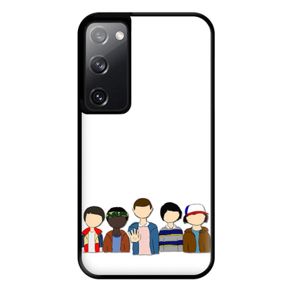 Stranger Cartoon Characters Phone Case for Galaxy S20