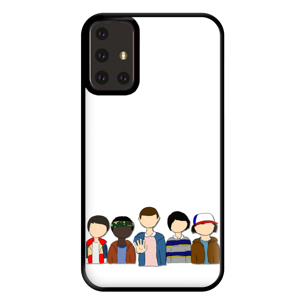 Stranger Cartoon Characters Phone Case for Galaxy A71