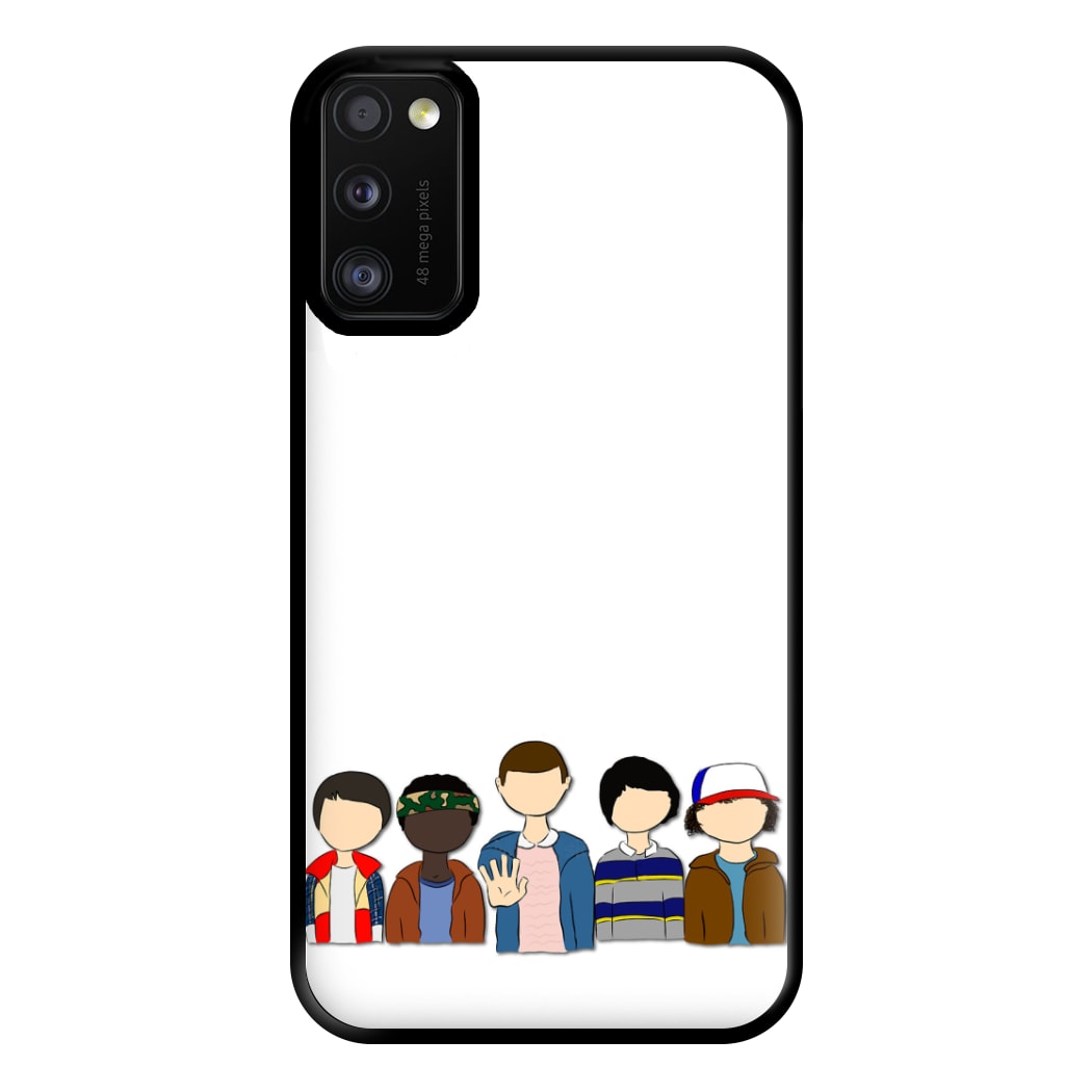 Stranger Cartoon Characters Phone Case for Galaxy A41