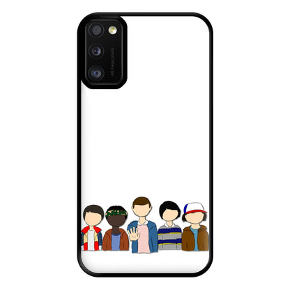 Stranger Cartoon Characters Phone Case for Galaxy A41