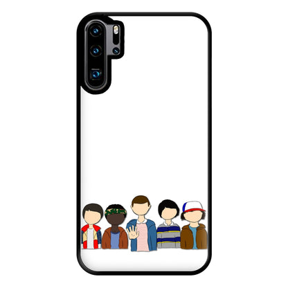 Stranger Cartoon Characters Phone Case for Huawei P30 Pro