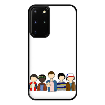 Stranger Cartoon Characters Phone Case for Galaxy S20 Plus