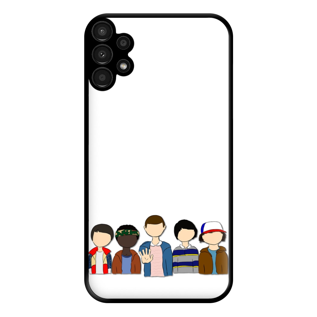 Stranger Cartoon Characters Phone Case for Galaxy A13