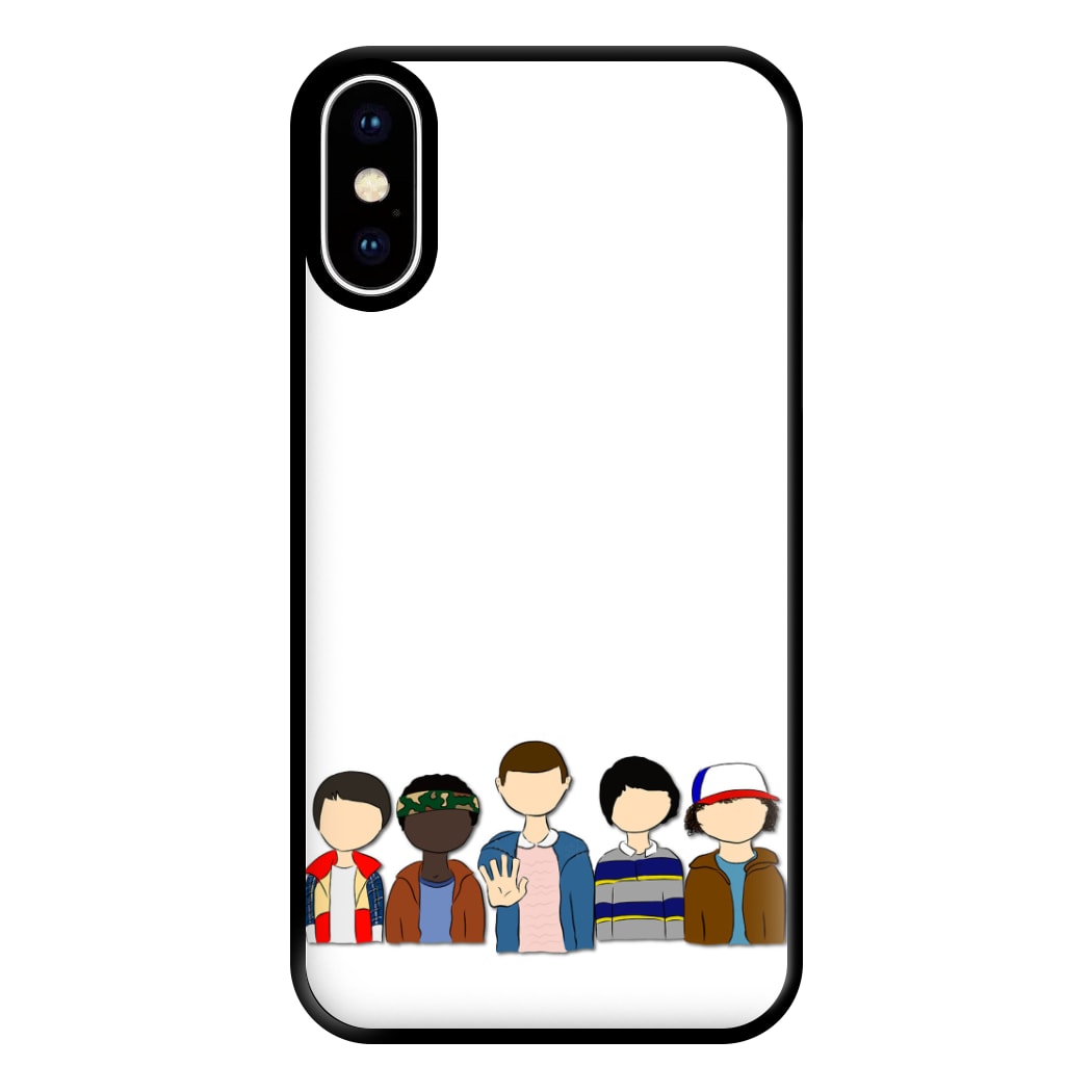 Stranger Cartoon Characters Phone Case for iPhone XS Max