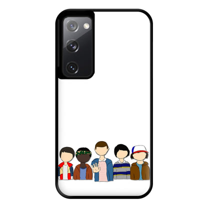 Stranger Cartoon Characters Phone Case for Galaxy S20FE