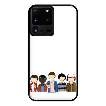 Stranger Cartoon Characters Phone Case for Galaxy S20 Ultra