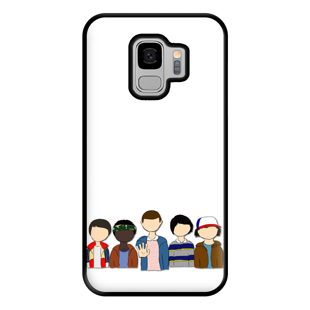 Stranger Cartoon Characters Phone Case for Galaxy S9 Plus