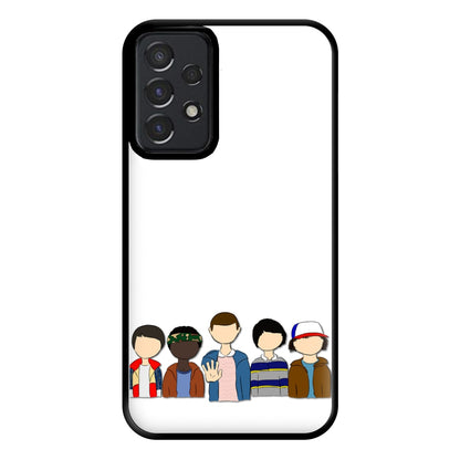 Stranger Cartoon Characters Phone Case for Galaxy A52 / A52s