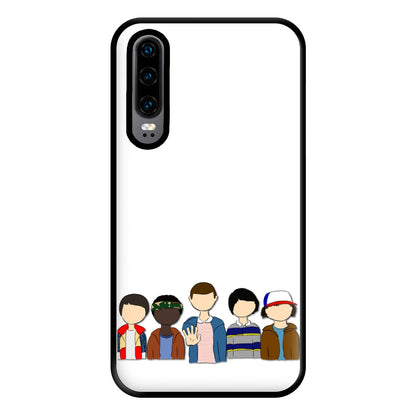 Stranger Cartoon Characters Phone Case for Huawei P30