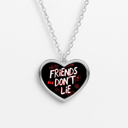 Friends Don't Lie Heart Necklace