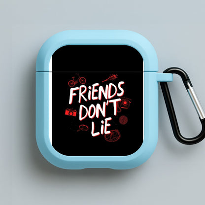 Friends Don't Lie Blue AirPods Case