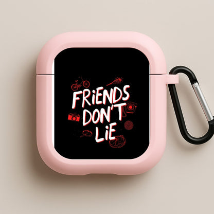 Friends Don't Lie Pink AirPods Case
