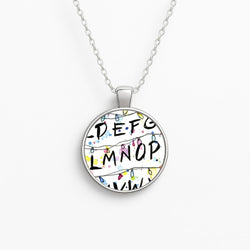 Stranger Wall Lights Circle Necklace