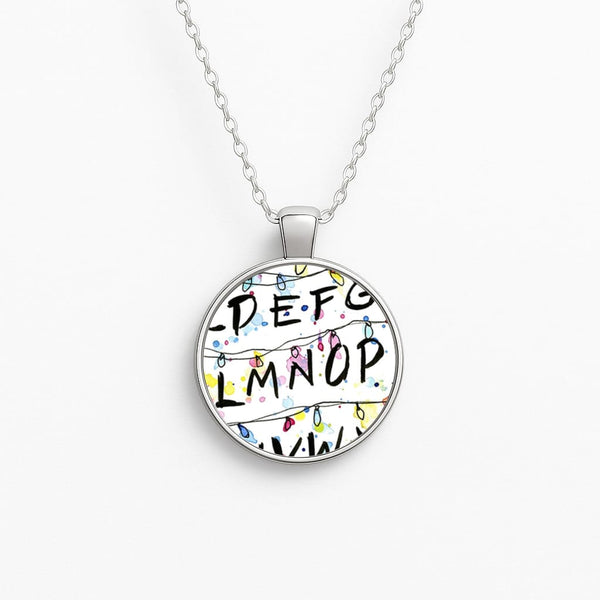 Stranger Wall Lights Circle Necklace