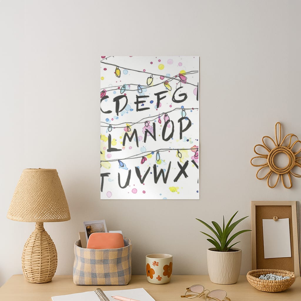 Stranger Wall Lights Art Print