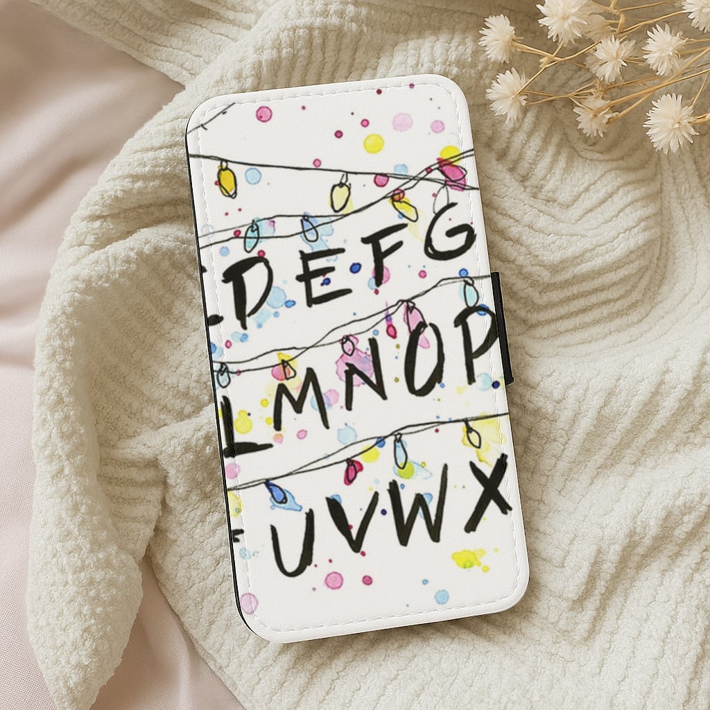 Stranger Wall Lights Wallet Phone Case