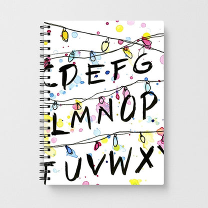 Stranger Things Wall Lights Notebook - Fun Cases