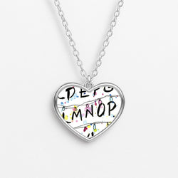 Stranger Wall Lights Heart Necklace