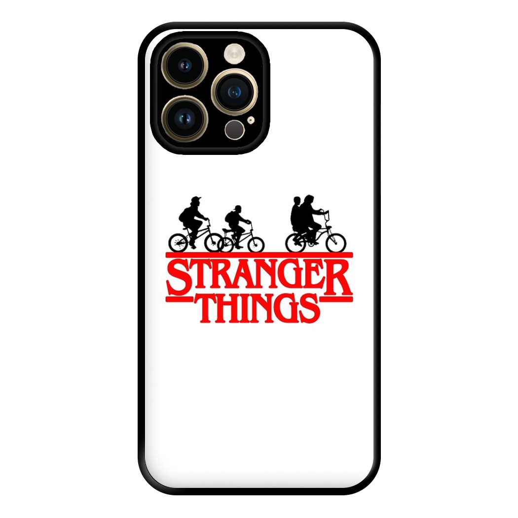 Stranger Cycling Logo Phone Case for iPhone 14 Pro Max