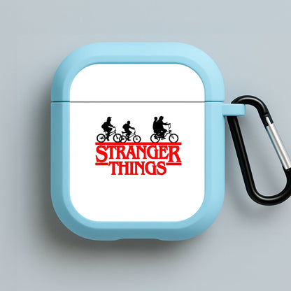 Stranger Cycling Logo Blue AirPods Case