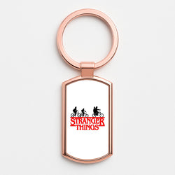 Stranger Cycling Logo Rose Gold Keyring