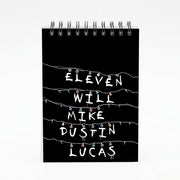 Eleven, Will, Mike, Dustin & Lucas Notebook 4