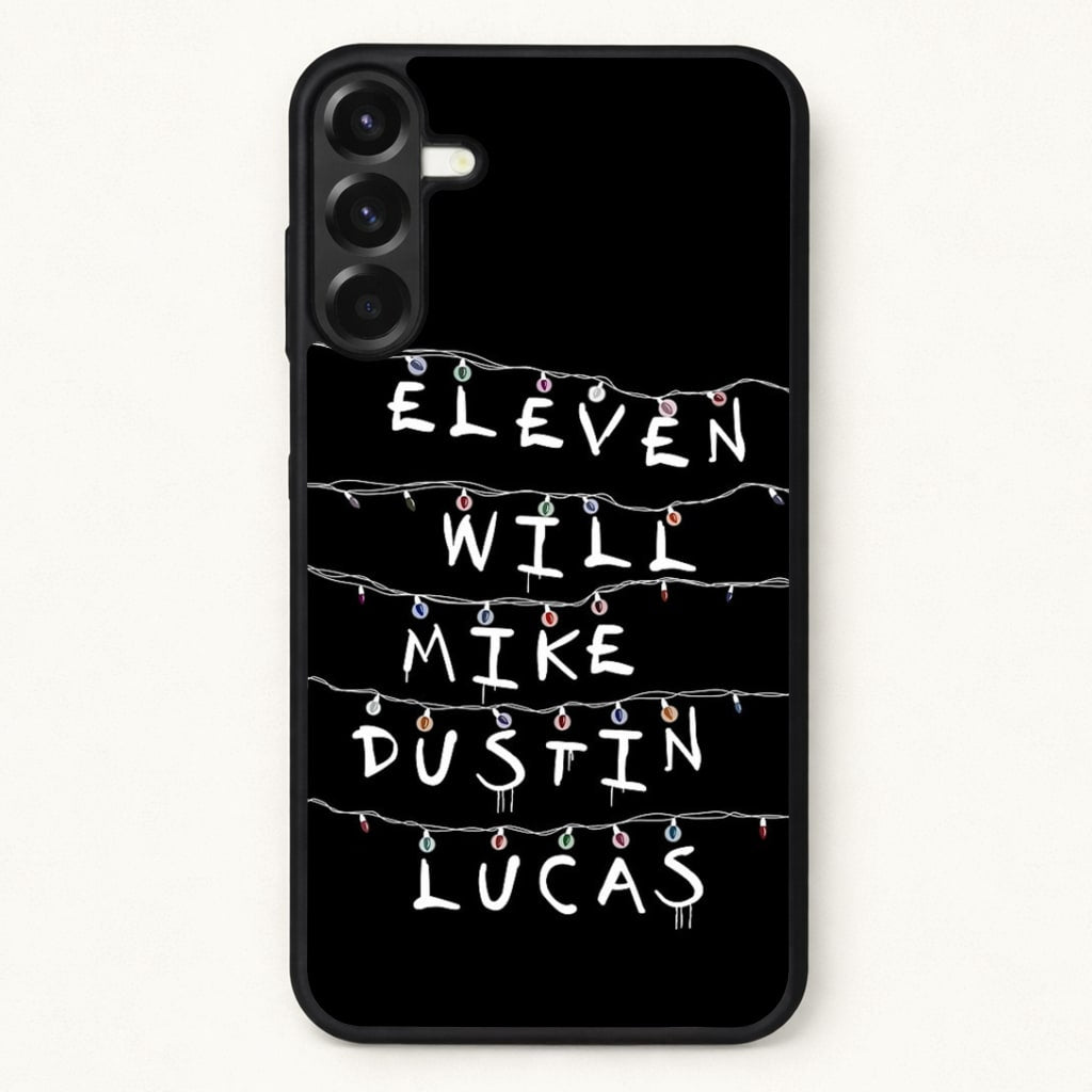 Eleven, Will, Mike, Dustin & Lucas Phone Case for Galaxy A17