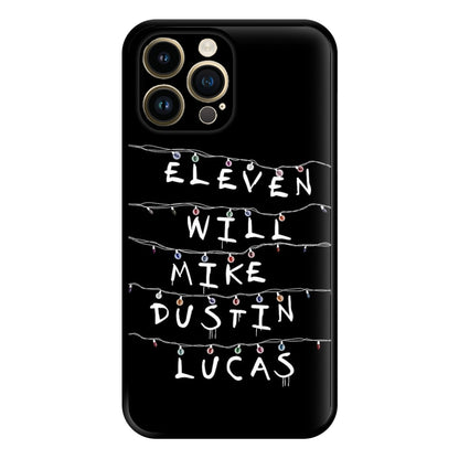 Eleven, Will, Mike, Dustin & Lucas Phone Case for iPhone 14 Pro Max