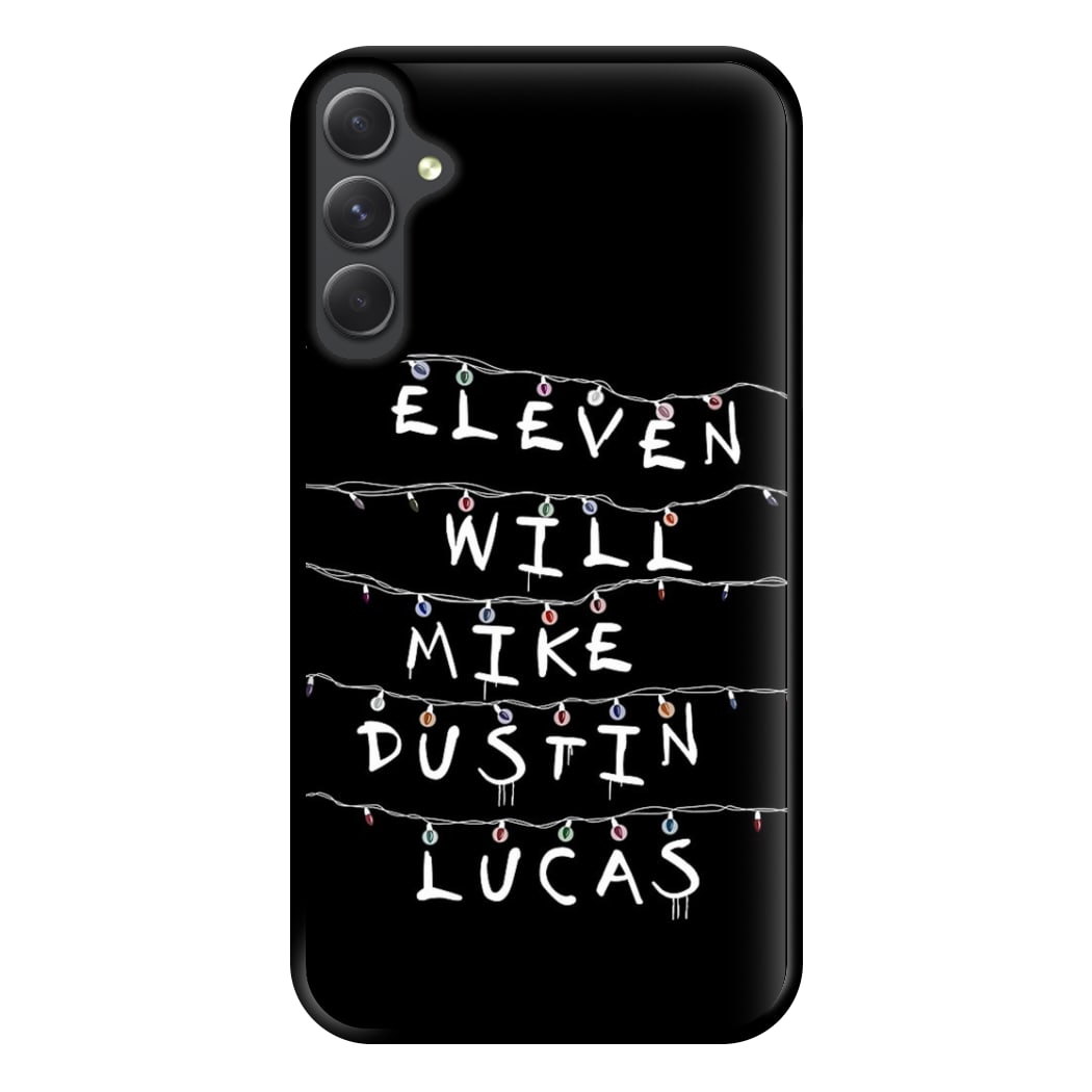 Eleven, Will, Mike, Dustin & Lucas Phone Case for Galaxy A54