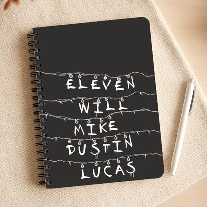 Eleven, Will, Mike, Dustin & Lucas Notepad