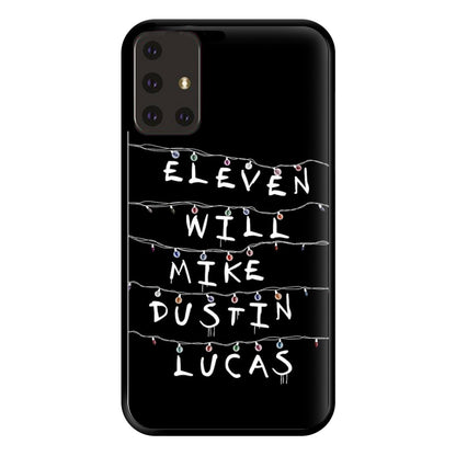 Eleven, Will, Mike, Dustin & Lucas Phone Case for Galaxy A71