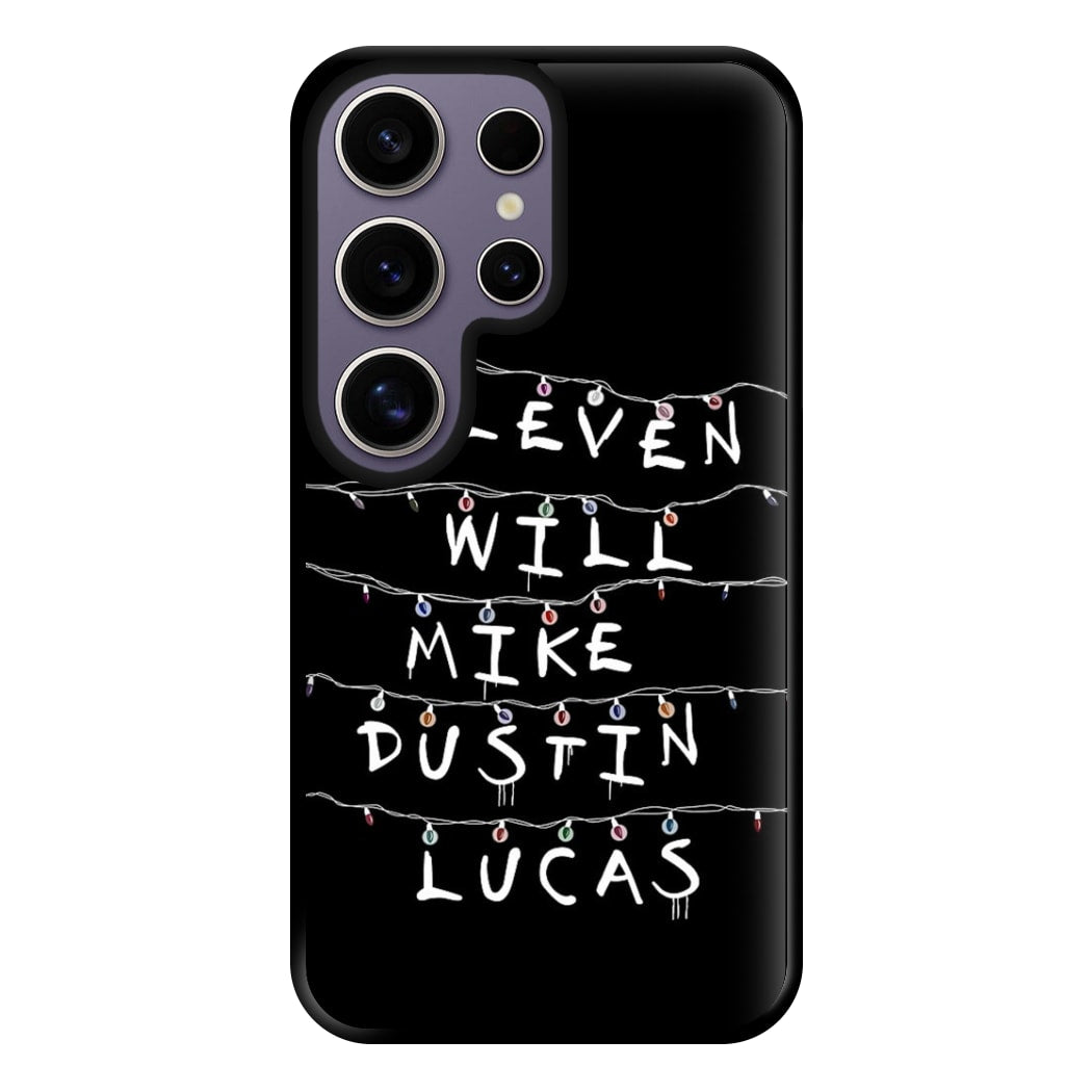 Eleven, Will, Mike, Dustin & Lucas Phone Case for Galaxy S25 Ultra