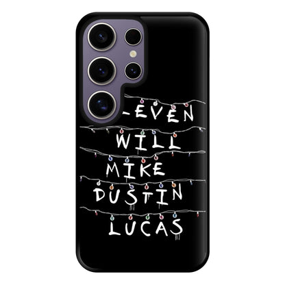 Eleven, Will, Mike, Dustin & Lucas Phone Case for Galaxy S25 Ultra