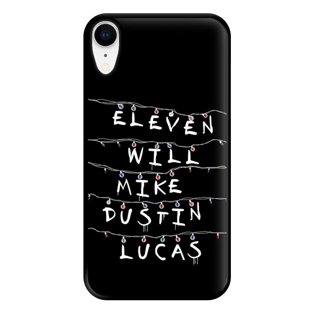 Eleven, Will, Mike, Dustin & Lucas Phone Case for iPhone XR