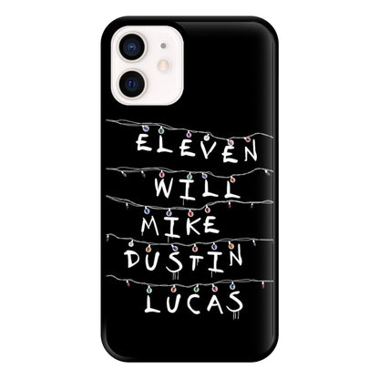 Eleven, Will, Mike, Dustin & Lucas Phone Case for iPhone 13 Mini