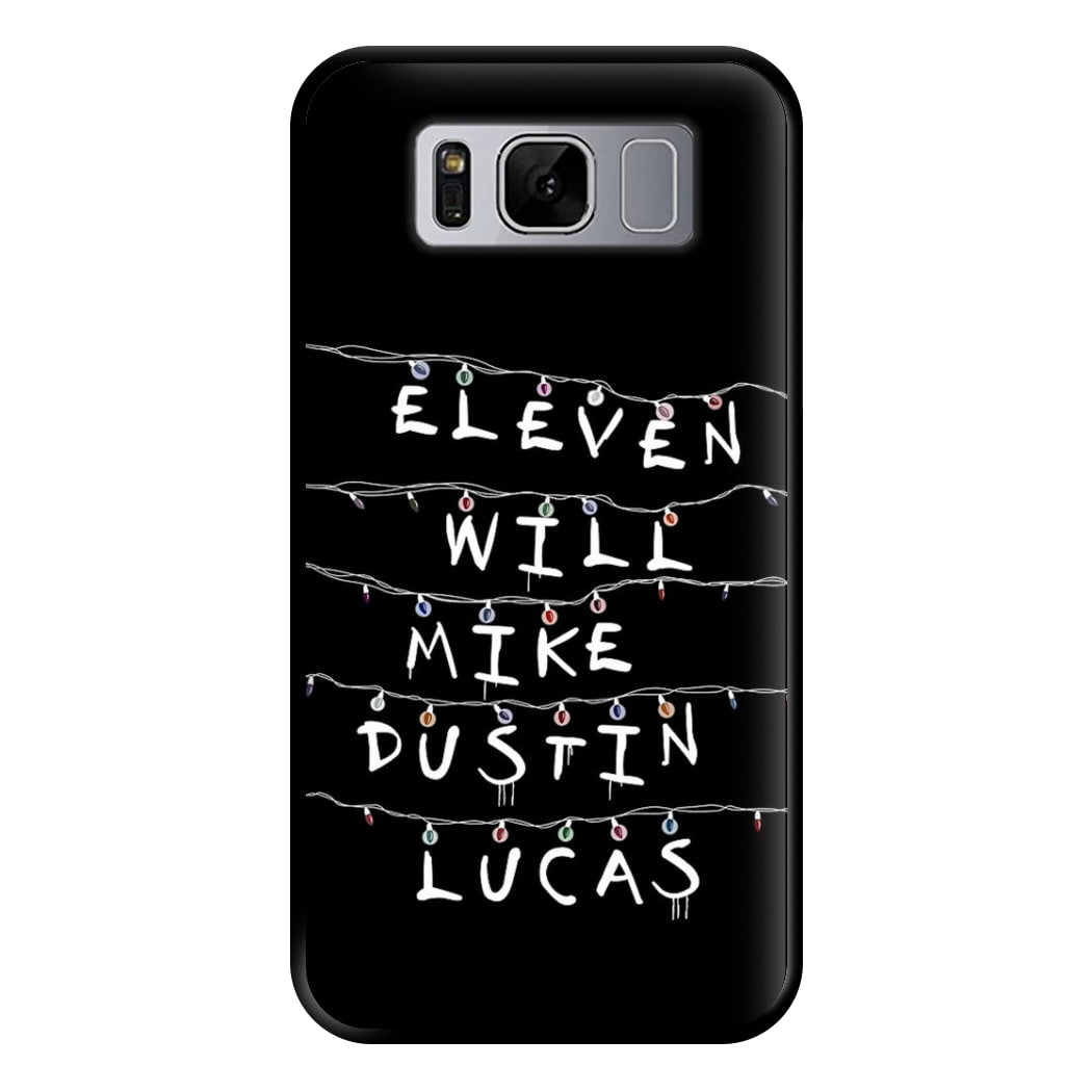 Eleven, Will, Mike, Dustin & Lucas Phone Case for Galaxy S8 Plus