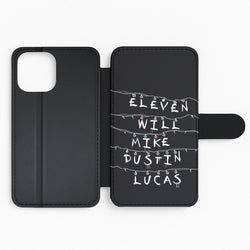 Eleven, Will, Mike, Dustin & Lucas Flip Phone Case
