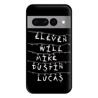 Eleven, Will, Mike, Dustin & Lucas Phone Case for Google Pixel 7 Pro