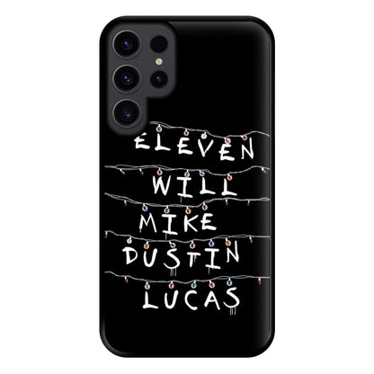 Eleven, Will, Mike, Dustin & Lucas Phone Case for Galaxy S23 Ultra