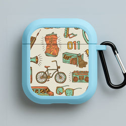 Stranger Options Blue AirPods Case