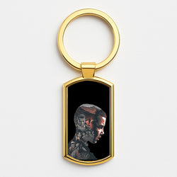 World of Upside Down Gold Keyring