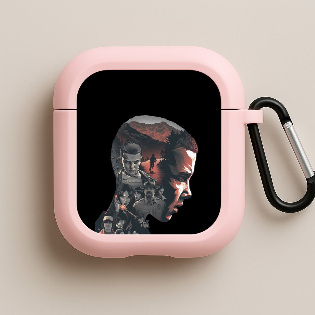 World of Upside Down Pink AirPods Case