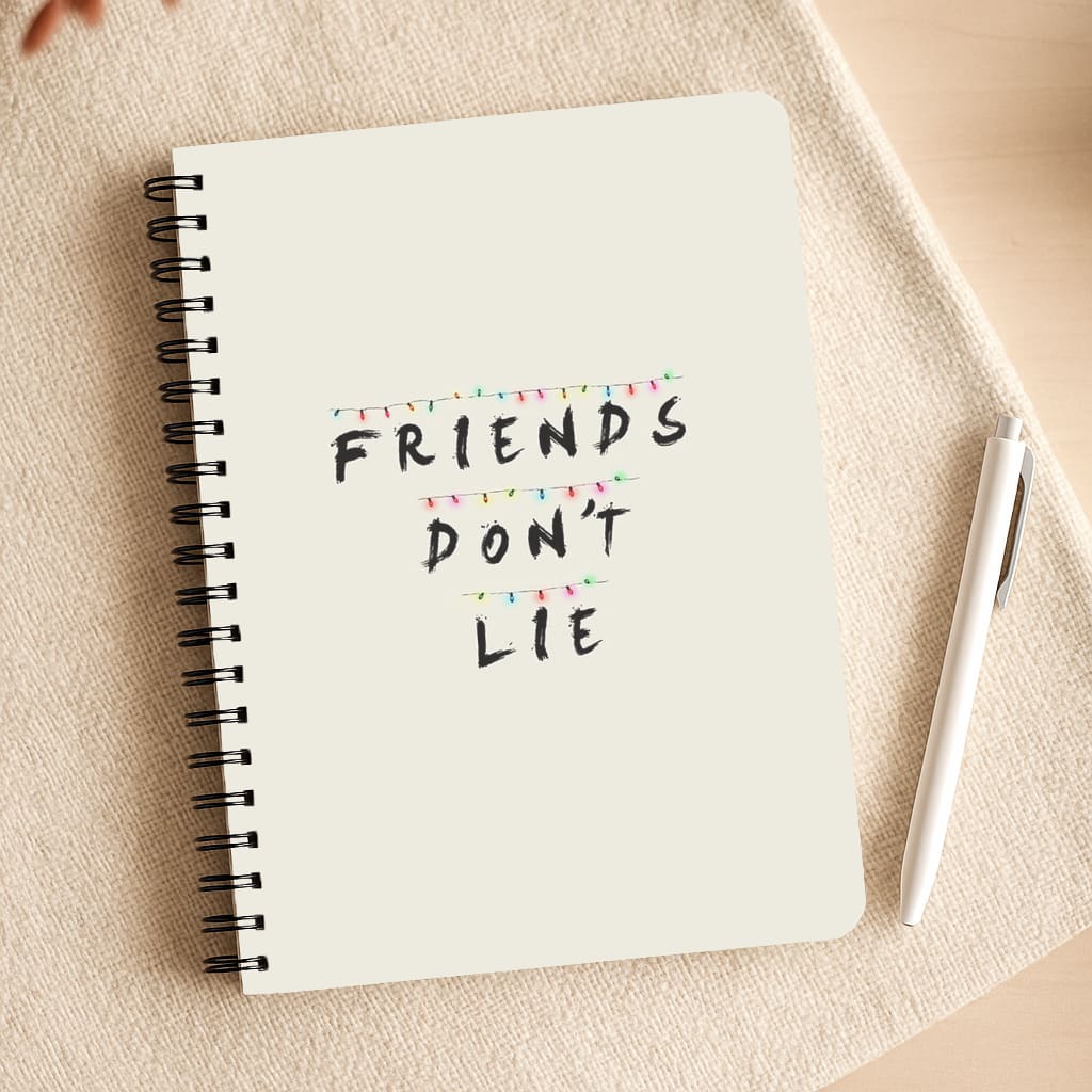 Friends Don't Lie Lights Notepad