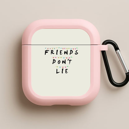 Friends Don't Lie Lights Pink AirPods Case